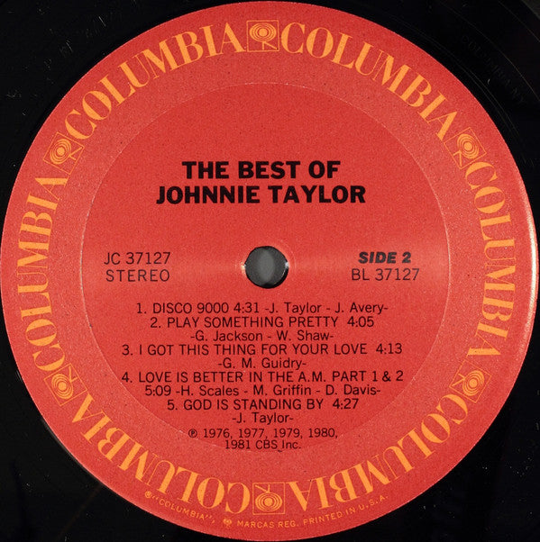 Johnnie Taylor : The Best Of Johnnie Taylor (LP, Comp)