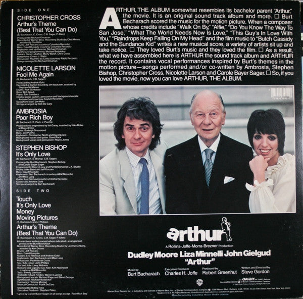 Various : Arthur (The Album) (LP, Album, Club, Ter)