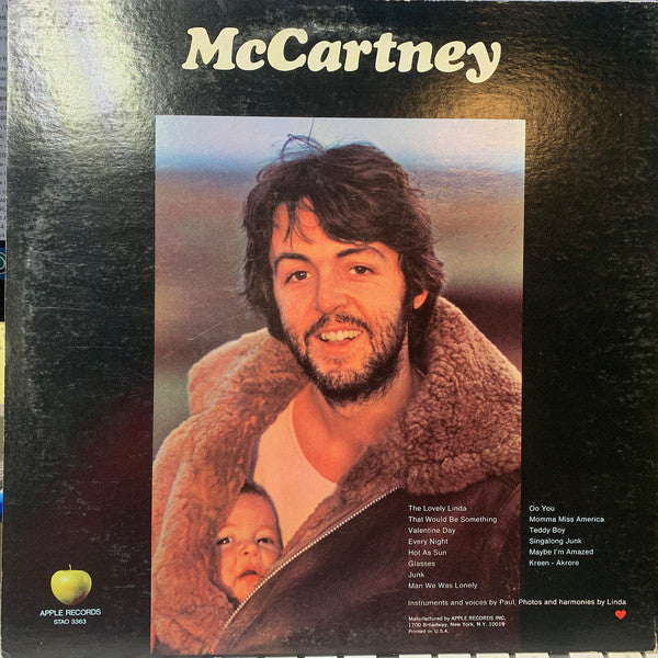 Paul McCartney : McCartney (LP, Album, RP, Los)