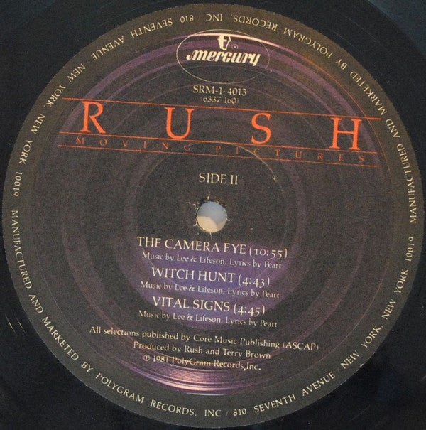 Rush : Moving Pictures (LP, Album, Pre)