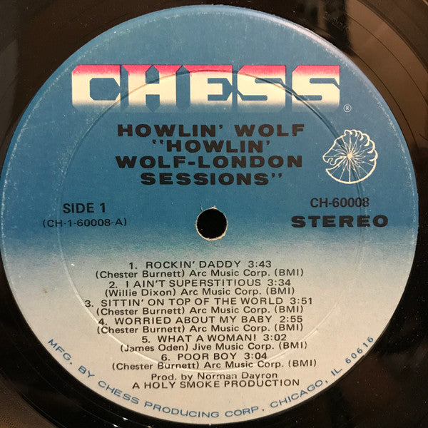 Howlin' Wolf : The London Howlin’ Wolf Sessions (LP, Album, Mon)