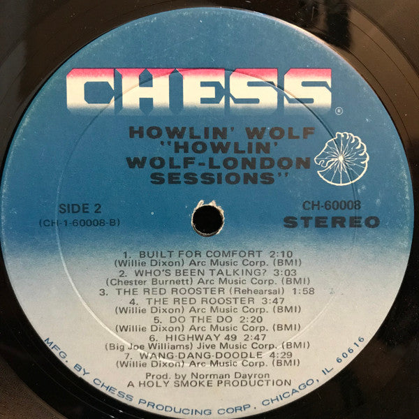 Howlin' Wolf : The London Howlin’ Wolf Sessions (LP, Album, Mon)