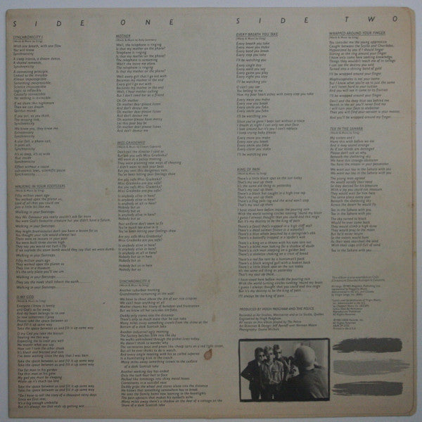 The Police : Synchronicity (LP, Album, YBR)