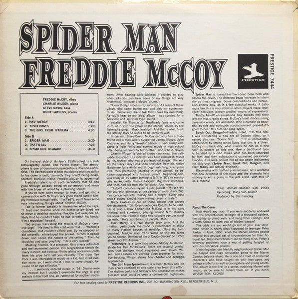 Freddie McCoy : Spider Man (LP, Album)