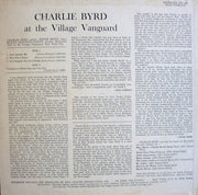 Charlie Byrd : At The Village Vanguard (LP, Album, Mono, RE)