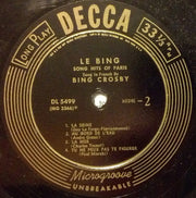 Bing Crosby : Le Bing (10", Album)