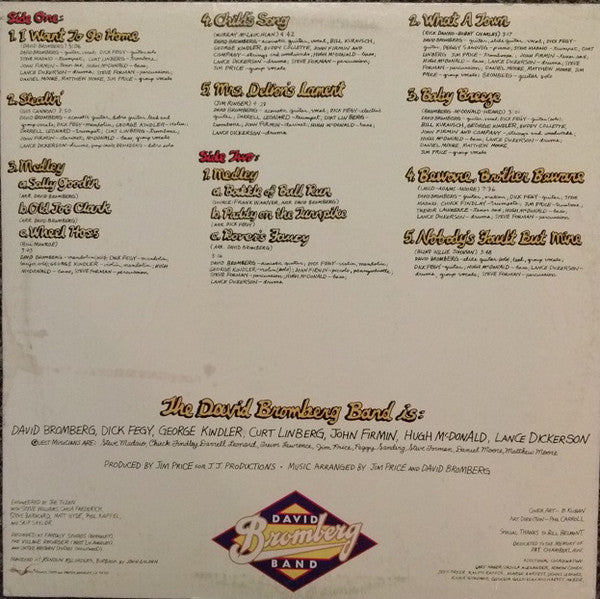 David Bromberg Band : Reckless Abandon (LP, Album, Ter)