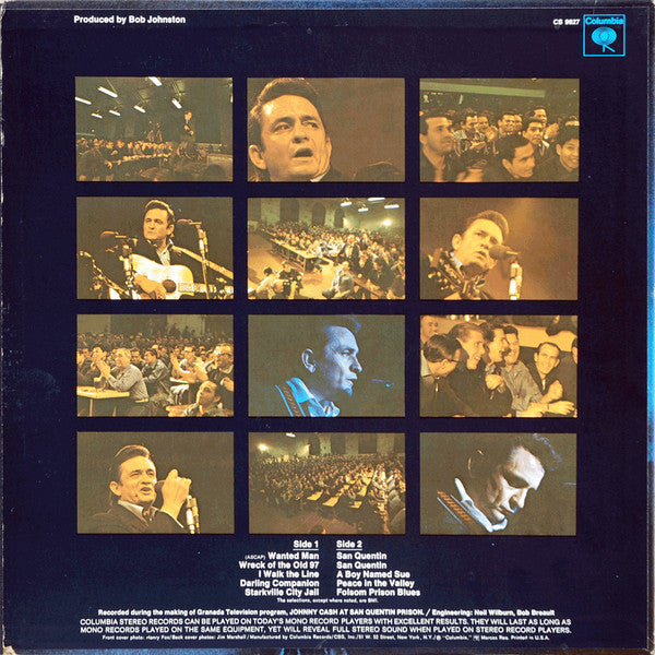 Johnny Cash : Johnny Cash At San Quentin (LP, Album, San)