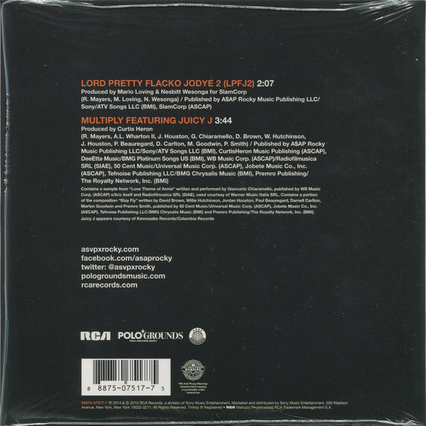 A$AP Rocky* : Lord Pretty Flacko Jodye 2 b/w Multiply (7", RSD, Single, Ltd, Whi)