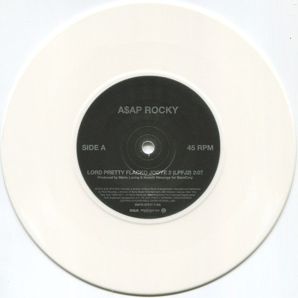 A$AP Rocky* : Lord Pretty Flacko Jodye 2 b/w Multiply (7", RSD, Single, Ltd, Whi)