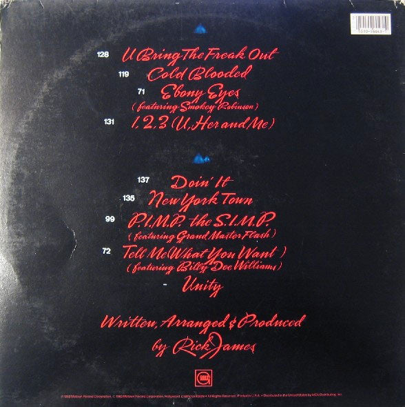 Rick James : Cold Blooded (LP, Album)