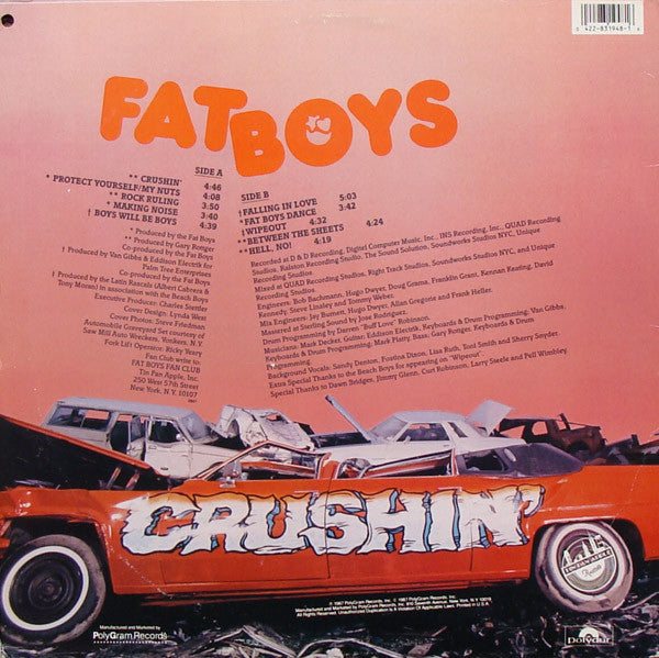 Fat Boys : Crushin' (LP, Album)