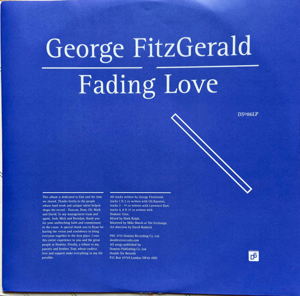 George FitzGerald : Fading Love (LP, Album)