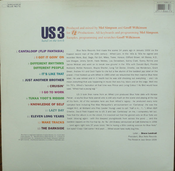 Us3 : Hand On The Torch (LP, Album)