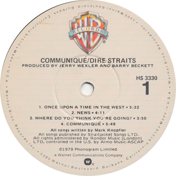 Dire Straits : Communiqué (LP, Album, Win)