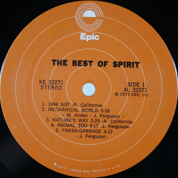 Spirit (8) : The Best Of Spirit (LP, Comp, Pit)