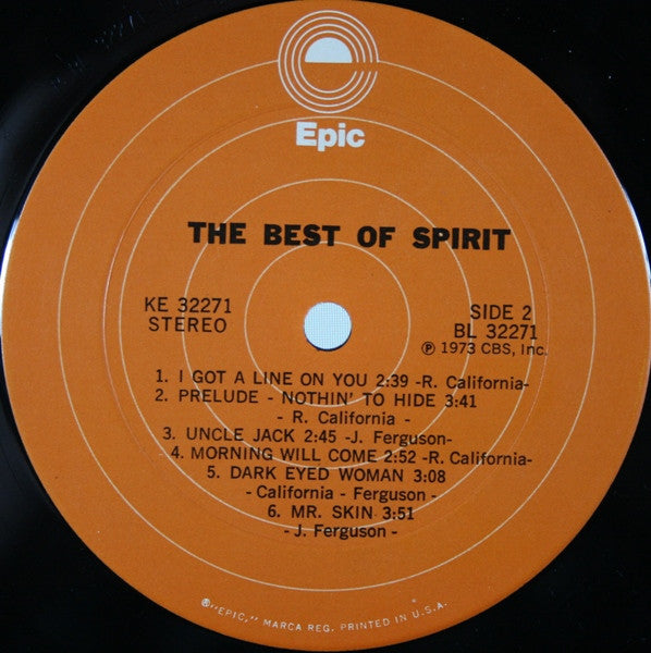 Spirit (8) : The Best Of Spirit (LP, Comp, Pit)