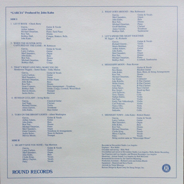 Jerry Garcia : Garcia (Compliments) (LP, Album, RE, RM, 180)