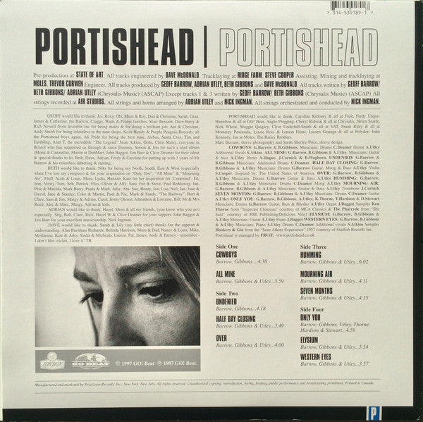 Portishead : Portishead (2xLP, Album, RE)