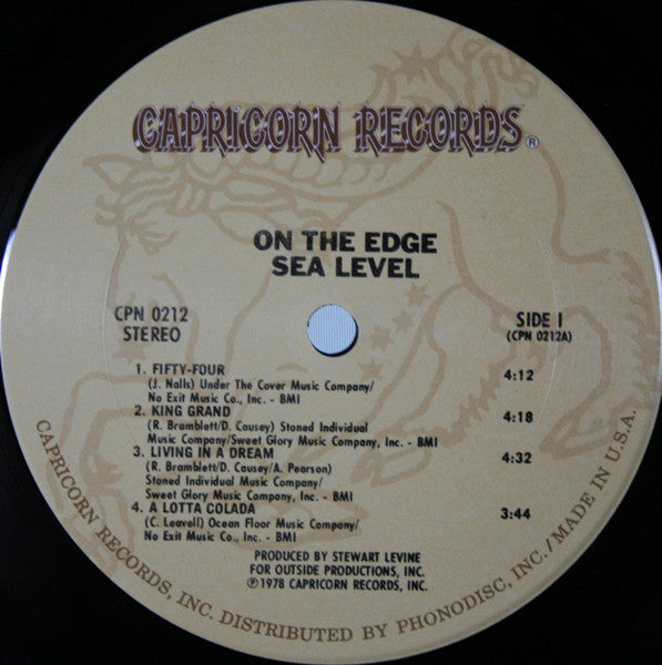 Sea Level : On The Edge (LP, Album, San)