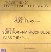 People Under The Stairs : Pass The 40 (12", Single)