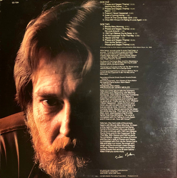 Willie Nelson : Phases And Stages (LP, Album, RE, RI)