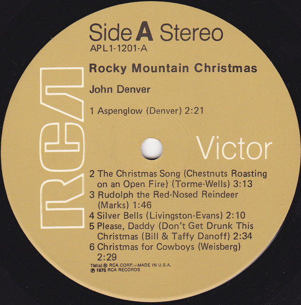 John Denver : Rocky Mountain Christmas (LP, Album, RE, Gat)