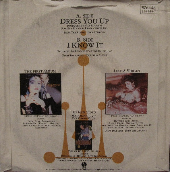 Madonna : Dress You Up (7", Single, Dam)