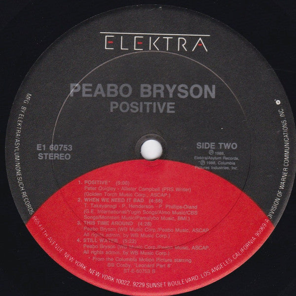 Peabo Bryson : Positive (LP, Album)