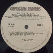 The Allman Brothers Band : Win, Lose Or Draw (LP, Album, Pit)