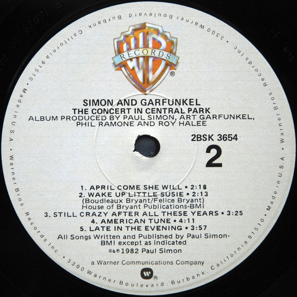 Simon And Garfunkel* : The Concert In Central Park (2xLP, Album, All)