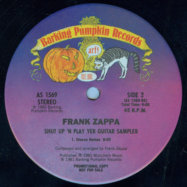 Frank Zappa : Shut Up 'N Play Yer Guitar Sampler (12", Promo, Smplr)