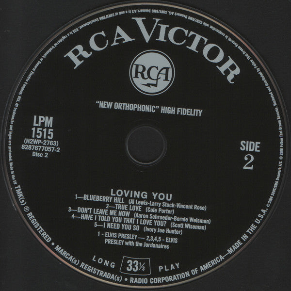 Elvis Presley : Loving You (2xCD, Comp, RE)
