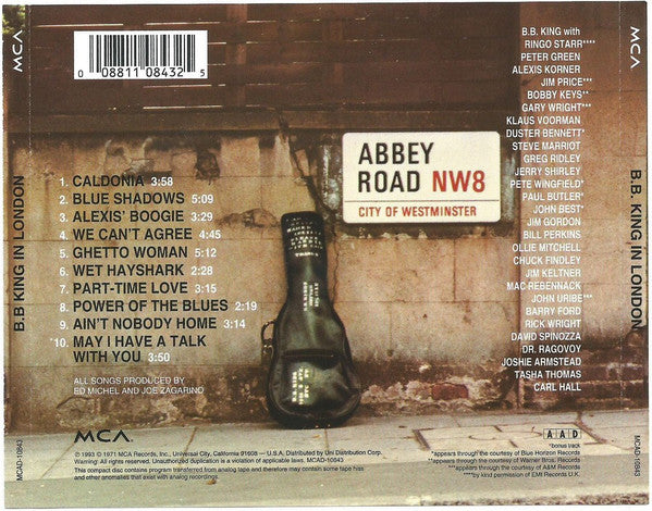 B.B. King : In London (CD, Album)