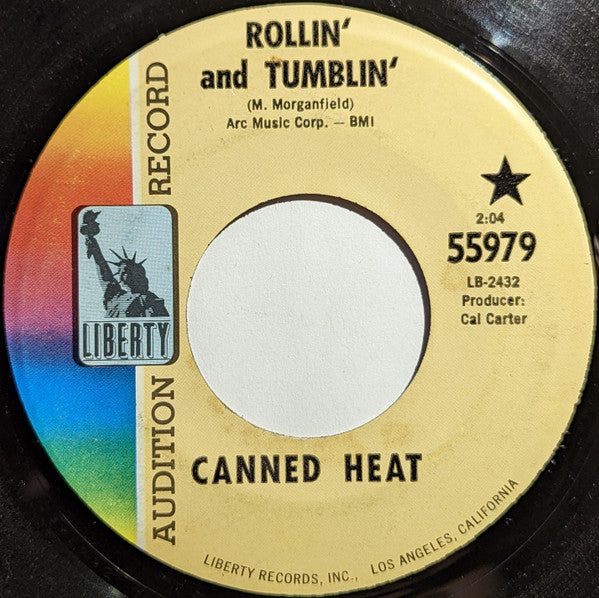 Canned Heat : Rollin' And Tumblin' (7", Single, Promo)