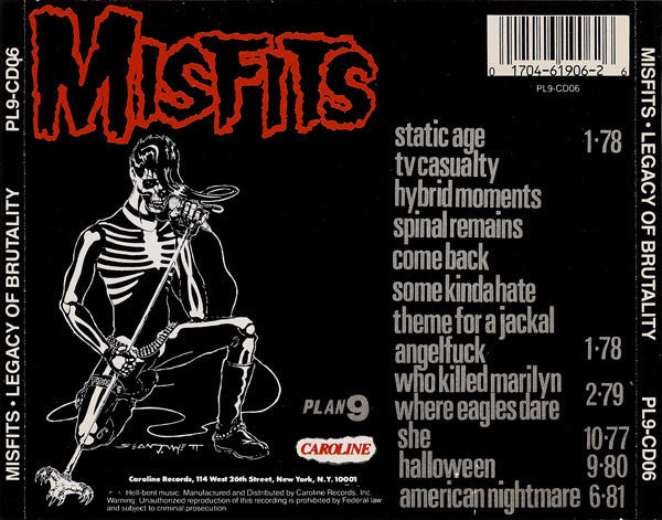 Buy Misfits : Legacy Of Brutality (CD, Album, RE) Online for a
