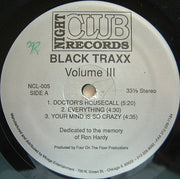 Black Traxx : Volume Three (12")
