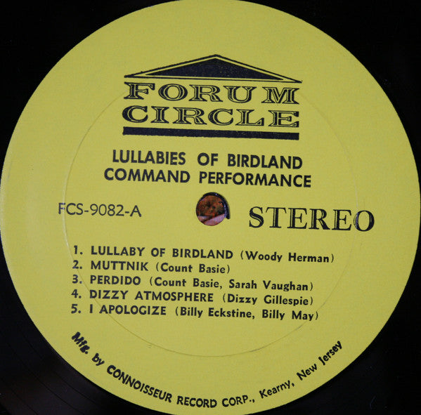 Various : Lullabies Of Birdland Command Performance (LP, Album, Comp)