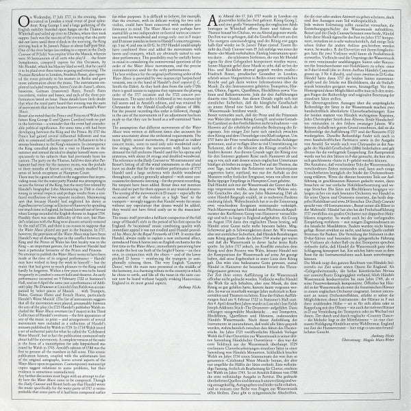 George Frideric Handel*, The English Concert ▪ Trevor Pinnock : Water Music (LP)