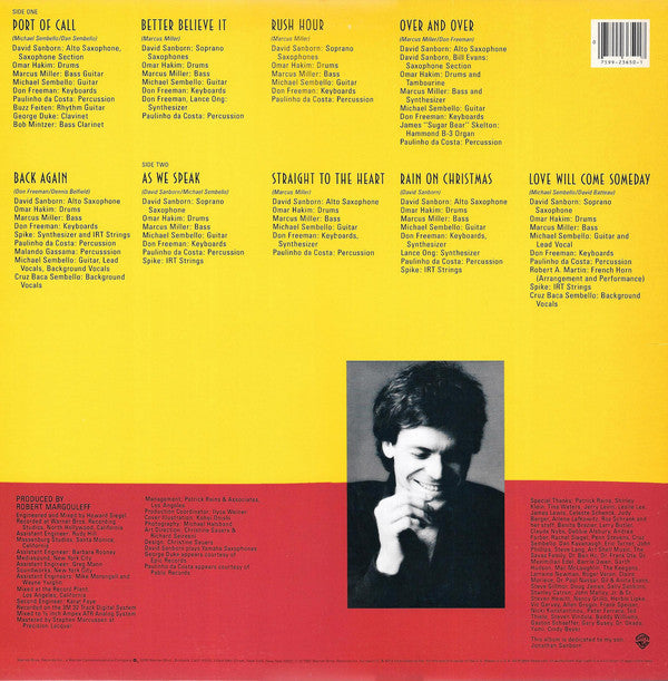 David Sanborn : As We Speak (LP, Album, Rim)