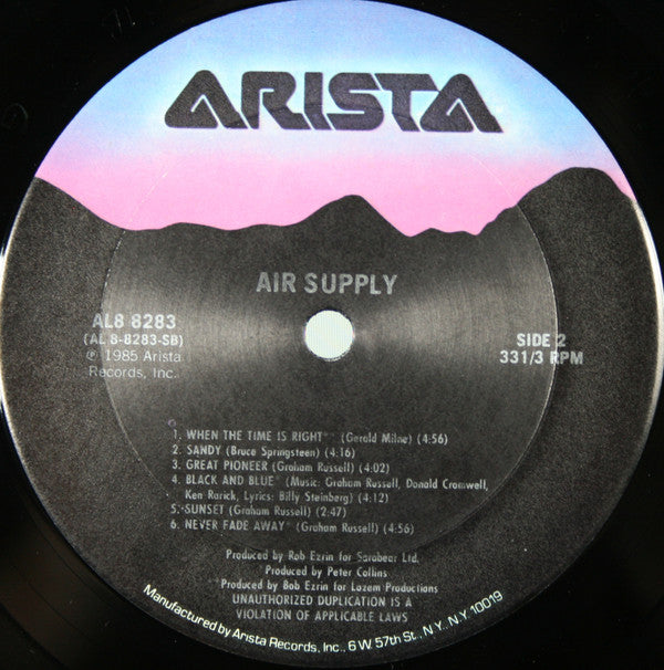 Air Supply : Air Supply (LP, Album, Club, Car)