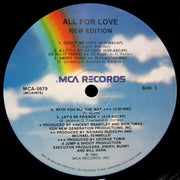 New Edition : All For Love (LP, Album, Pin)