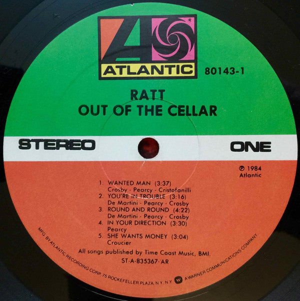 Ratt : Out Of The Cellar (LP, Album, AR)
