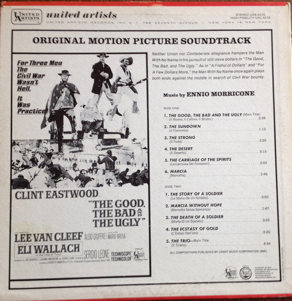 Ennio Morricone : The Good, The Bad  And The Ugly - Original Motion Picture Soundtrack (LP, Album, RP)