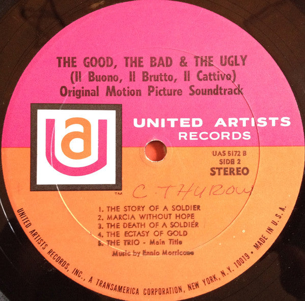 Ennio Morricone : The Good, The Bad  And The Ugly - Original Motion Picture Soundtrack (LP, Album, RP)