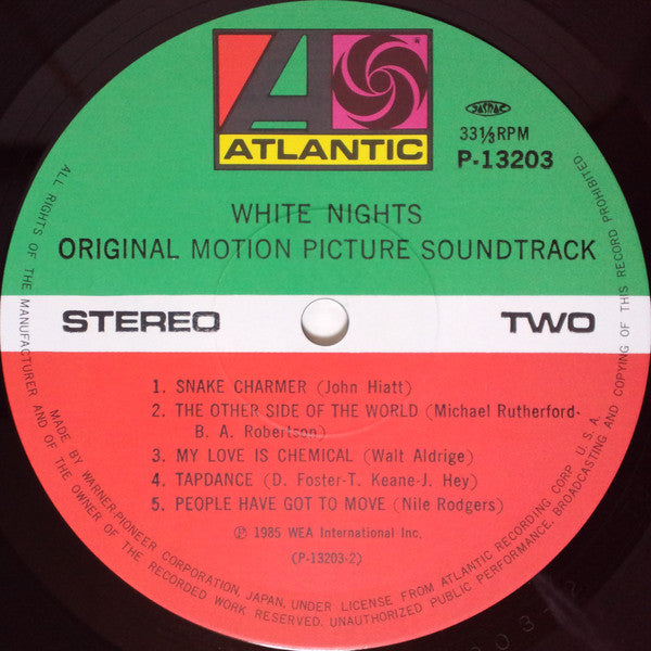 Various : White Nights: Original Motion Picture Soundtrack (LP, Album)