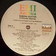 Sheena Easton : A Private Heaven (LP, Album, Club)