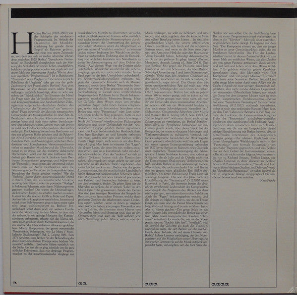 Hector Berlioz - Berliner Philharmoniker, Daniel Barenboim : Symphonie Fantastique (LP, Album)