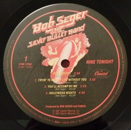 Bob Seger And The Silver Bullet Band : Nine Tonight (2xLP, Album, Jac)