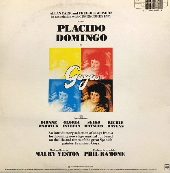 Various : Goya  ...A Life In Song (LP, Album, Gat)